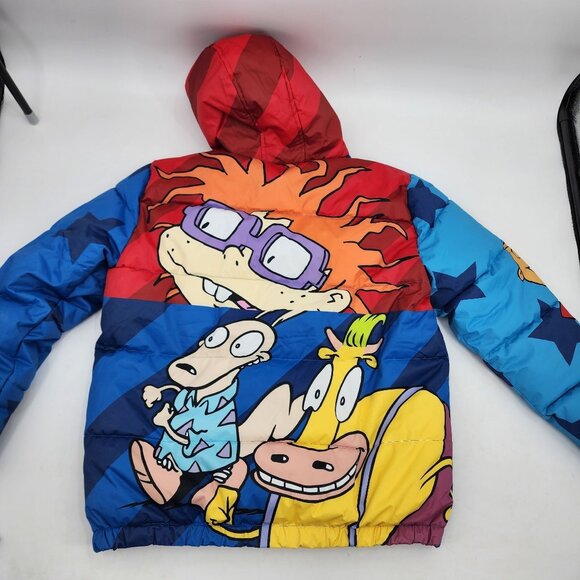 Members Only Nickelodeon Jacket CatDog Rugrats Hey Arnold Spongebob Large NEW - Picture 4 of 13